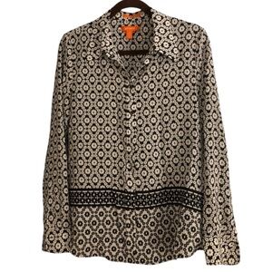 Joe Fresh NWOT 100% silk blouse button down - size L